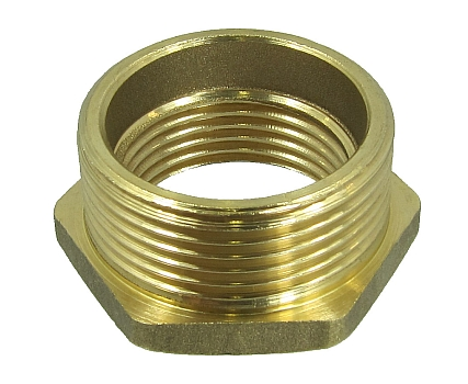 Reducción con valona hexagonal 1"M x 1/2"H